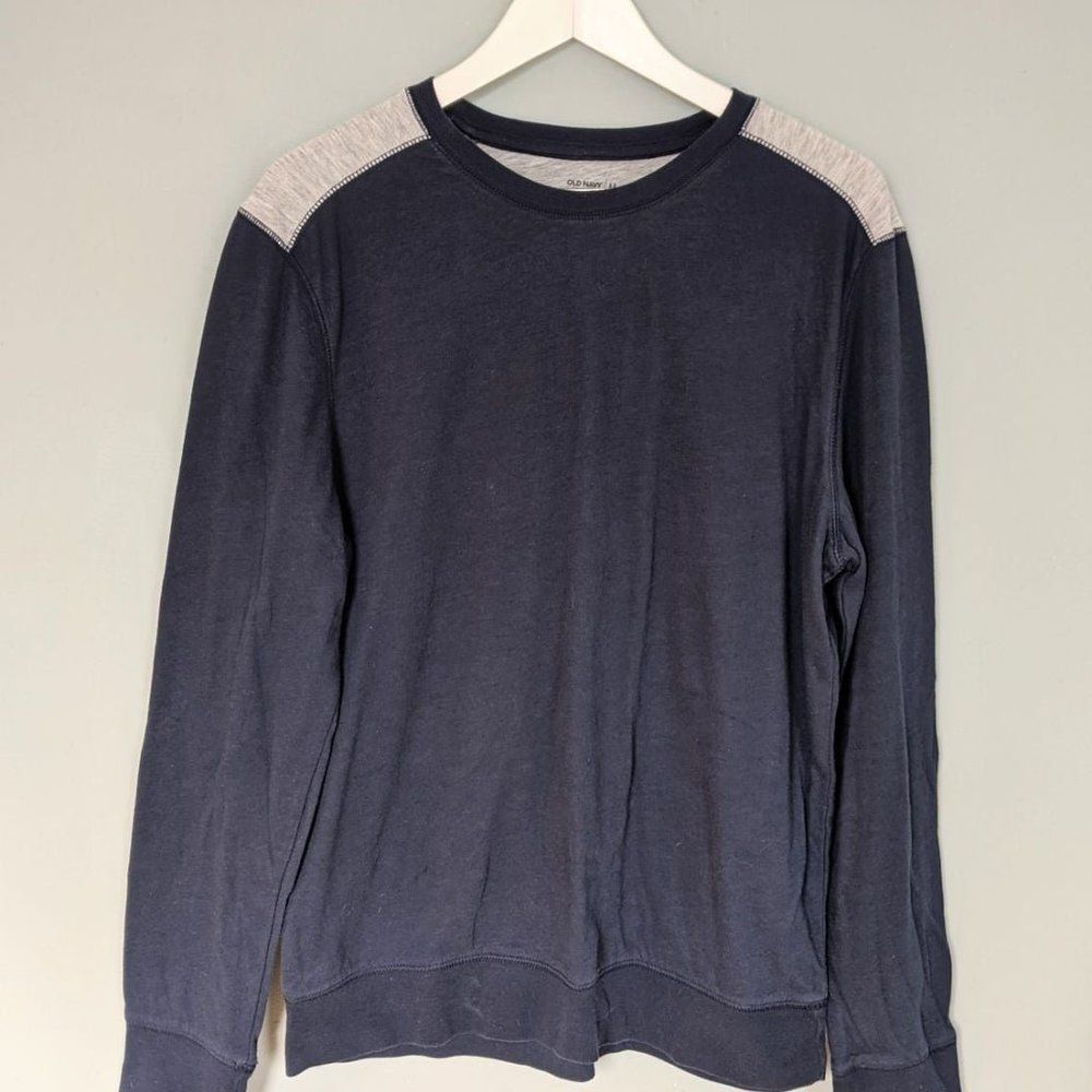 Old navy men's long sleeve t shirt navy
